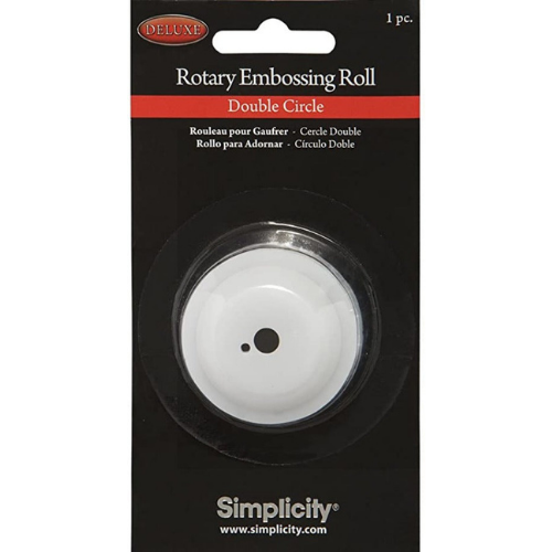 881709 | Simplicity Rotary Embossing Roll | Double Circle