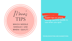 Which needle should I use when I quilt?
