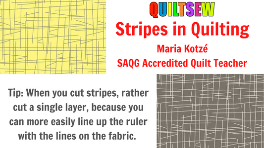 Using stripes in quilting