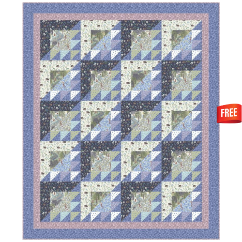 Bluebell Wood Quilt 1 | Designed by Sally Ablett - Full Pattern