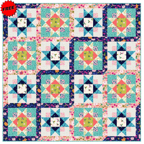 Hibiscus Hummingbird | Designed by Sally Ablett - Full Pattern