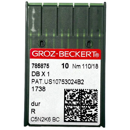 Groz-Beckert Industrial Machine Needles | DBx1 | Size 110/18 - 10 Pack
