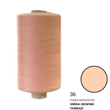 Coats Spun Polyester Sewing Thread | Astra EcoV TKT120 | 1000m | Pink 36