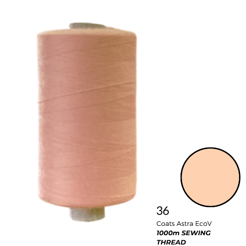 Coats Spun Polyester Sewing Thread | Astra EcoV TKT120 | 1000m | Pink 36