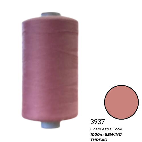 Coats Spun Polyester Sewing Thread | Astra EcoV TKT120 | 1000m | Dusty Pink 3937