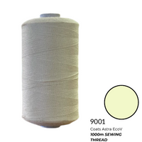 Coats Spun Polyester Sewing Thread | Astra EcoV TKT120 | 1000m | Cream 9001