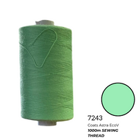 Coats Spun Polyester Sewing Thread | 1000m | Astra EcoV TKT120 | Soft Green C7243