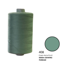 Coats Spun Polyester Sewing Thread | 1000m | Astra EcoV TKT120 | Medium Sea Green 408