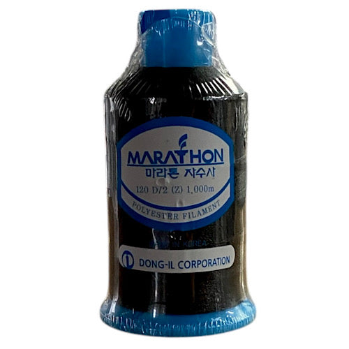 Marathon Polyester Embroidery Thread | 2150 Black | 1000m