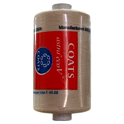 Coats Spun Polyester Sewing Thread | Astra EcoV TKT120 | 1000m | Beige 3956