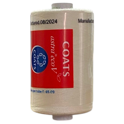 Coats Spun Polyester Sewing Thread | Astra EcoV TKT120 | 1000m | Cream 165