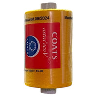 Coats Spun Polyester Sewing Thread | Astra EcoV TKT120 | 1000m | Gold-Yellow 21