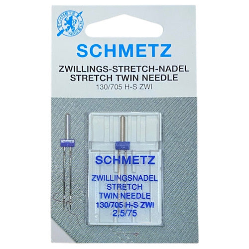 Schmetz Twin Needle - Stretch | Size 2,5/75 | 130/705H-S ZWI