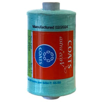 Coats Spun Polyester Sewing Thread | 1000m | Astra EcoV TKT120 | Cyan Blue 413