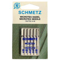 Schmetz Microtex Needle | Size 60/8 70/10 80/12 | 130/705H-M