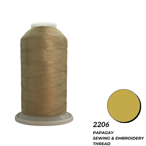 Papagay Embroidery Thread | Beige / Brown Caramel 2206