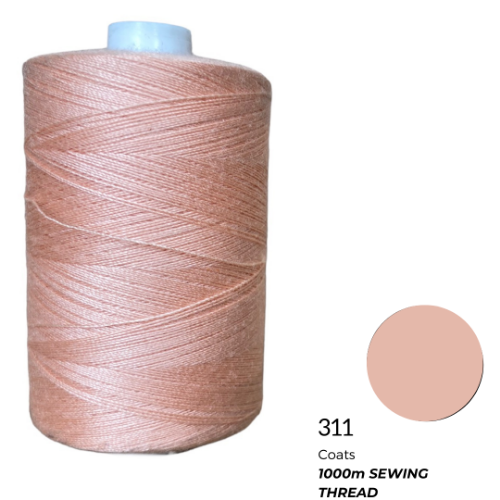 Coats Spun Polyester Sewing Thread | 1000m | Peach-311