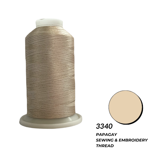 Papagay Embroidery Thread | Pistanchio / Dark Fawn Brown 3340