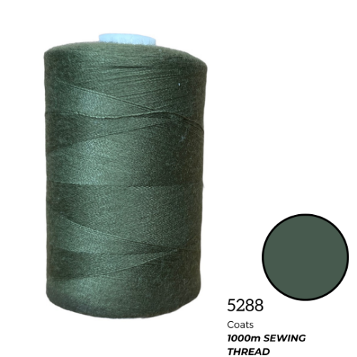 Coats Spun Polyester Sewing Thread | 1000m | Forest Green 5288