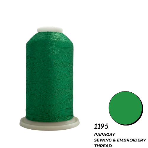 Papagay Embroidery Thread | Deep Emerald / Bright Green 1195