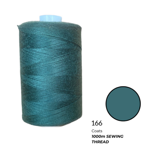 Coats Spun Polyester Sewing Thread | 1000m | Dark Khaki 166