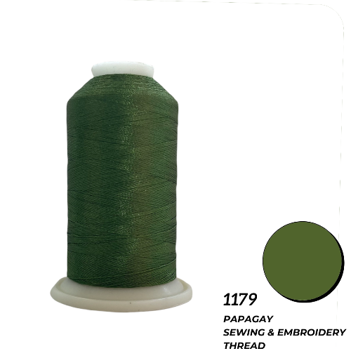 Papagay Embroidery Thread | Dark Moss / Avo Green 1179