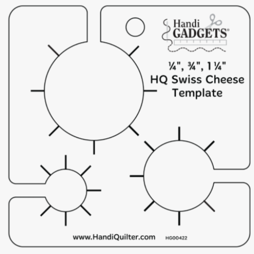 HQ Swiss Cheese Template | HG00422 | QUILTSEW