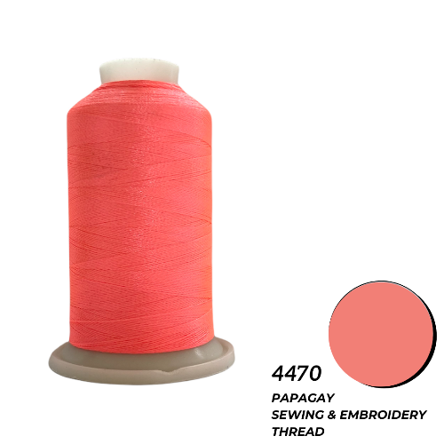 Papagay Embroidery Thread | Neon Peach / Vibrant Pink 4470