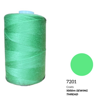 Coats Spun Polyester Sewing Thread | 1000m | Lime Green-7201