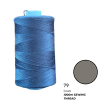Coats Spun Polyester Sewing Thread | 1000m | Dark Grey 0079