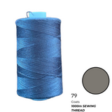 Coats Spun Polyester Sewing Thread | 1000m | Dark Grey 0079