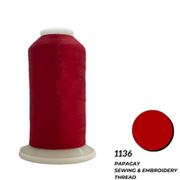 Papagay Embroidery Thread | Dark Florescent Red 1136