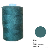 Coats Spun Polyester Sewing Thread | 1000m | Dark Khaki-166