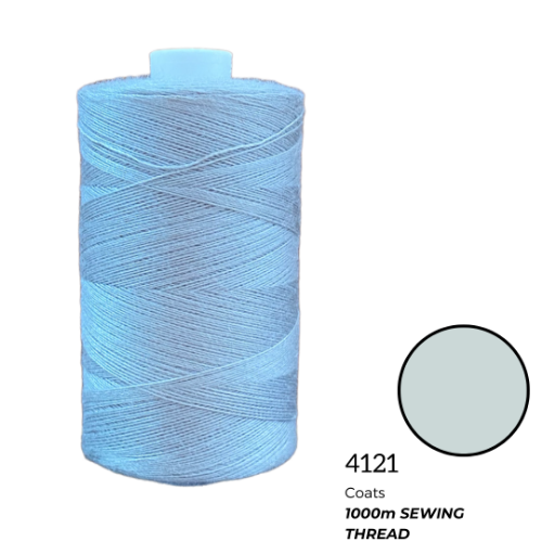 Coats Spun Polyester Sewing Thread | 1000m | Light Grey 4121