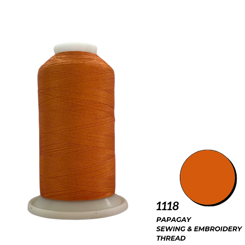 Papagay Embroidery Thread | Tex Orange 1118