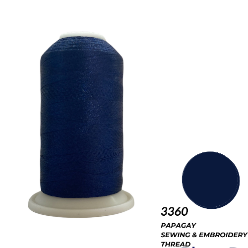 Papagay Embroidery Thread | Midnight Blue / Dark Blue 3360