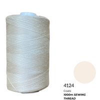 Coats Spun Polyester Sewing Thread | 1000m | Cream-4124
