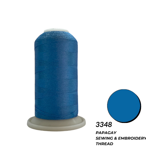 Papagay Embroidery Thread | Dark Teal / Heavenly Blue 3348