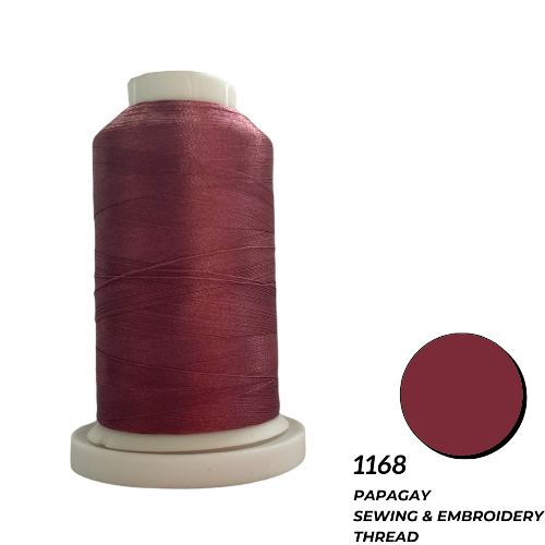 Papagay Embroidery Thread | Ultra Dark Dusty Rose / Medium Copper 1168