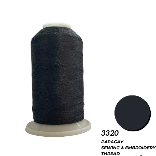 Papagay Embroidery Thread | Dark Warm Grey / Blackmail 3320