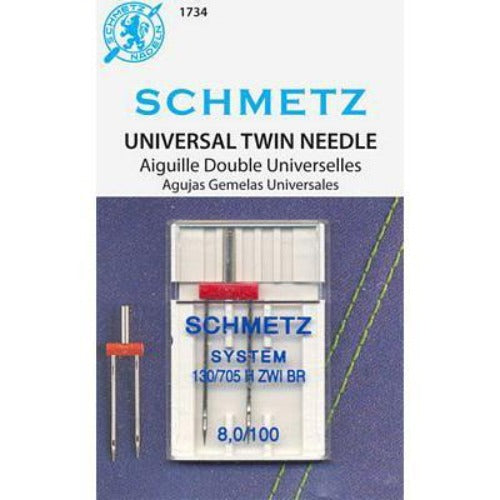 Schmetz Twin Needle Wide - Universal | Size 8,0/100 | 130/705H SUK