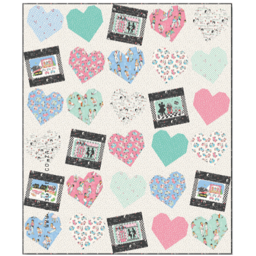 Fallin For You Quilting Pattern 