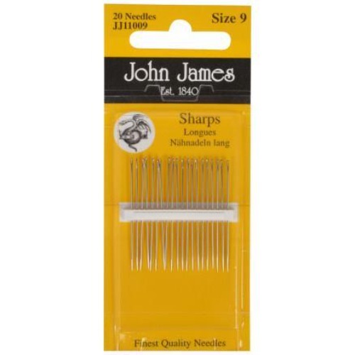 John James Sharps Size 9 | Hand sewing needles | JJ11009