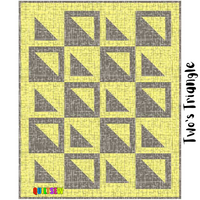 Two's Triangle | Quick And Easy Modern Quilt by Maria Kotzé