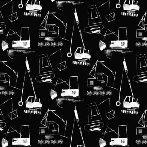 Quilting fabric | Move me Knock it Down | ST2118BLACK