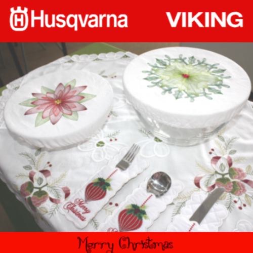 Cloth sald bowl covers (embroidered)