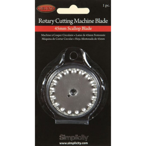 881995 Simplicity Rotary Cutting Machine Blade 45mm Scallop Blade