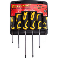 6pc Screwdriver Set with Wall Mountable Rack | KT2222