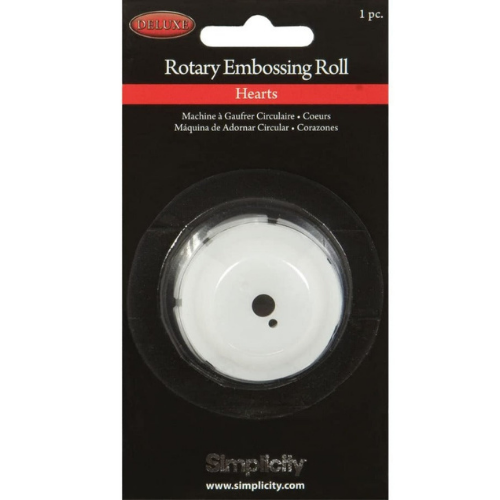 881703 | Simplicity Rotary Embossing Roll | Hearts