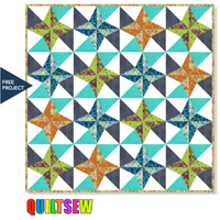 Geode | Designed by Natalie Crabtree - Full Foundation Paper Piecing Pattern